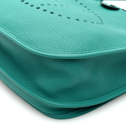 Hermes Taurillon Clemence Evelyne III GM Vert Verone 10 of 10