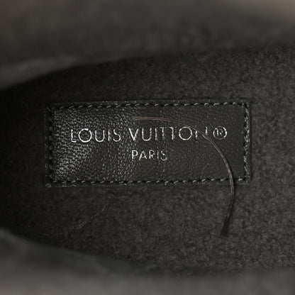 Louis Vuitton Suede Calfskin Shearling Snowdrop Flat Ankle Boot 38 Grey 6 of 8