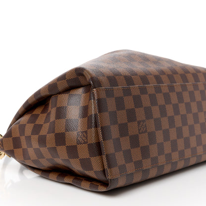 Louis Vuitton Damier Ebene Odeon Tote MM Black 8 of 9