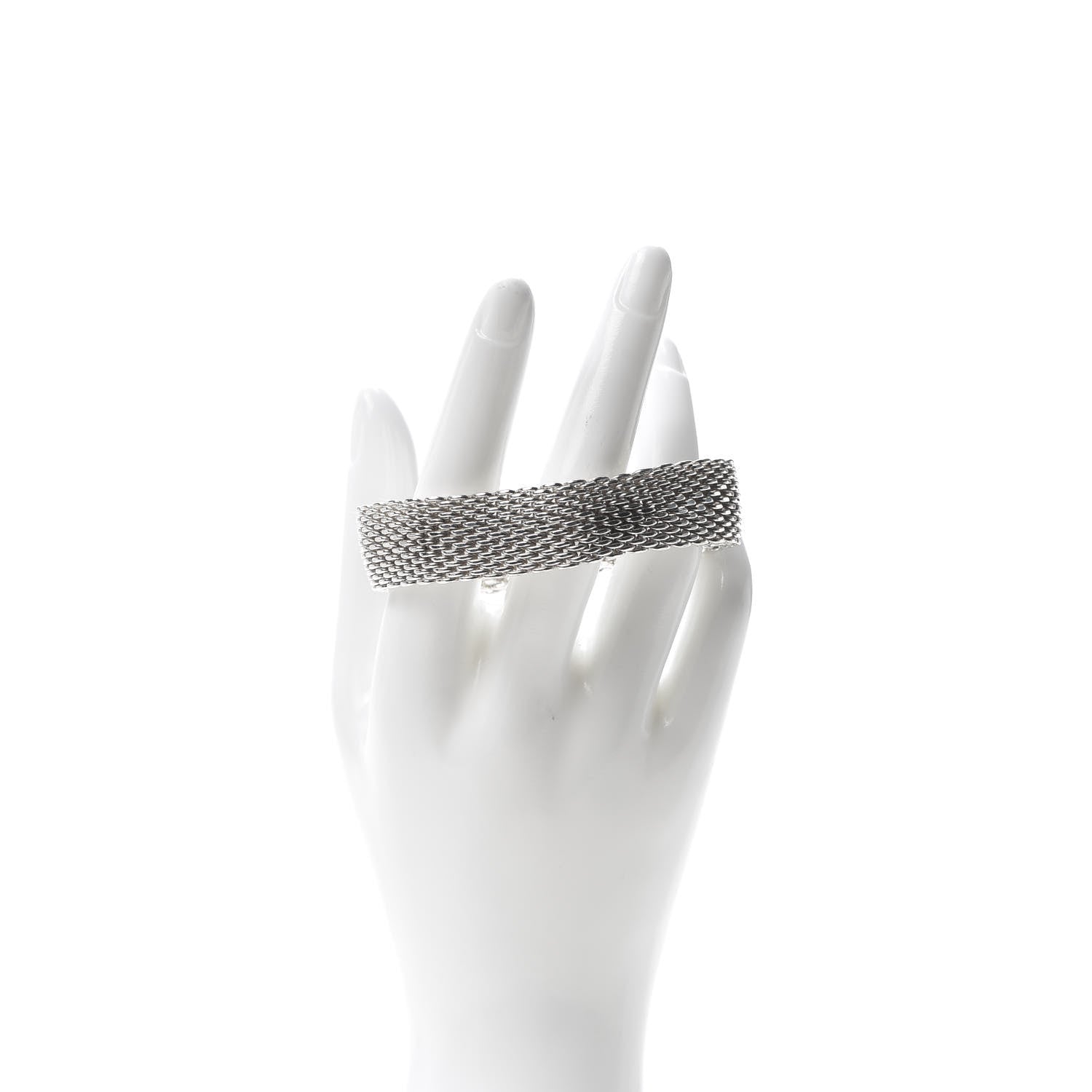 Tiffany Sterling Silver Somerset Mesh Bracelet 2 of 4