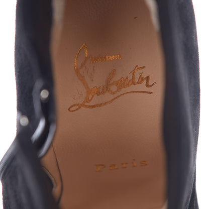 Christian Louboutin Suede Daf Booty 160 Ankle Boots 38 Black 6 of 10