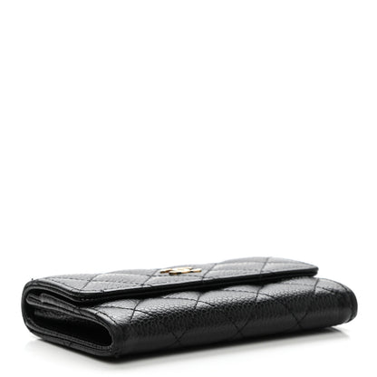 Chanel Caviar Quilted Flap Card Holder Black 4 of 10