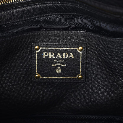 Prada Vitello Daino Tote Nero Black 7 of 12