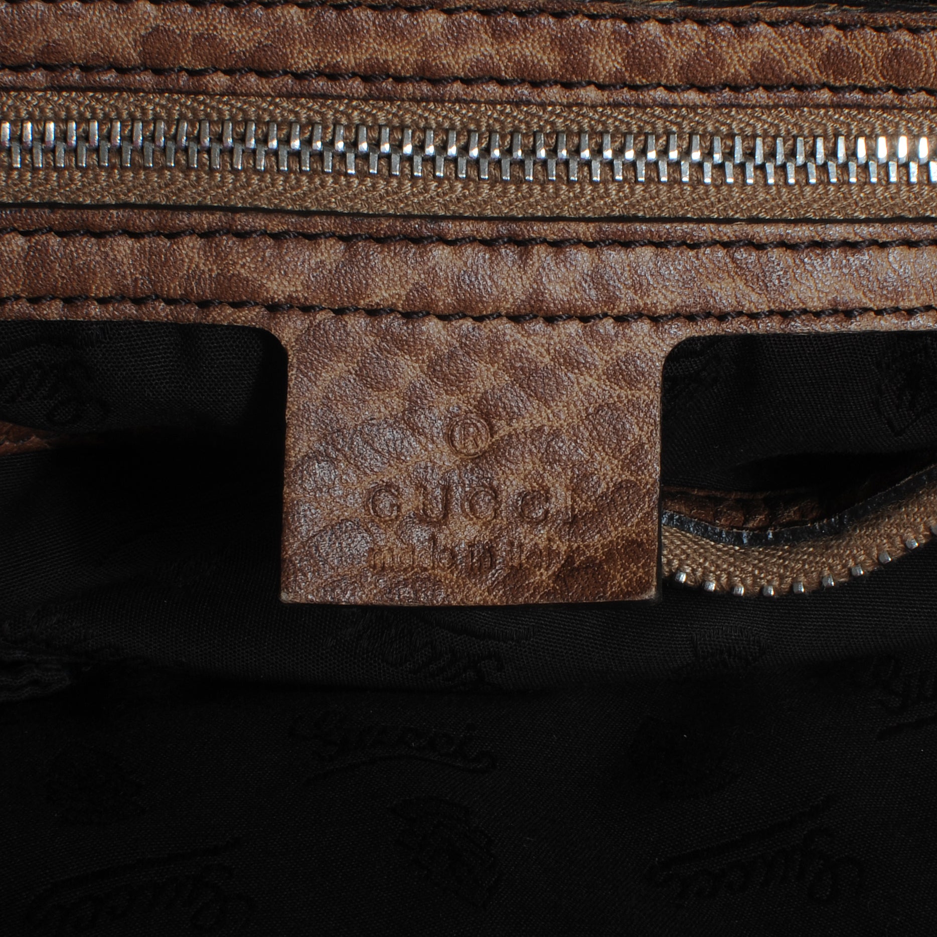 Gucci Monogram Bamboo Bar Medium Tote 7 of 10