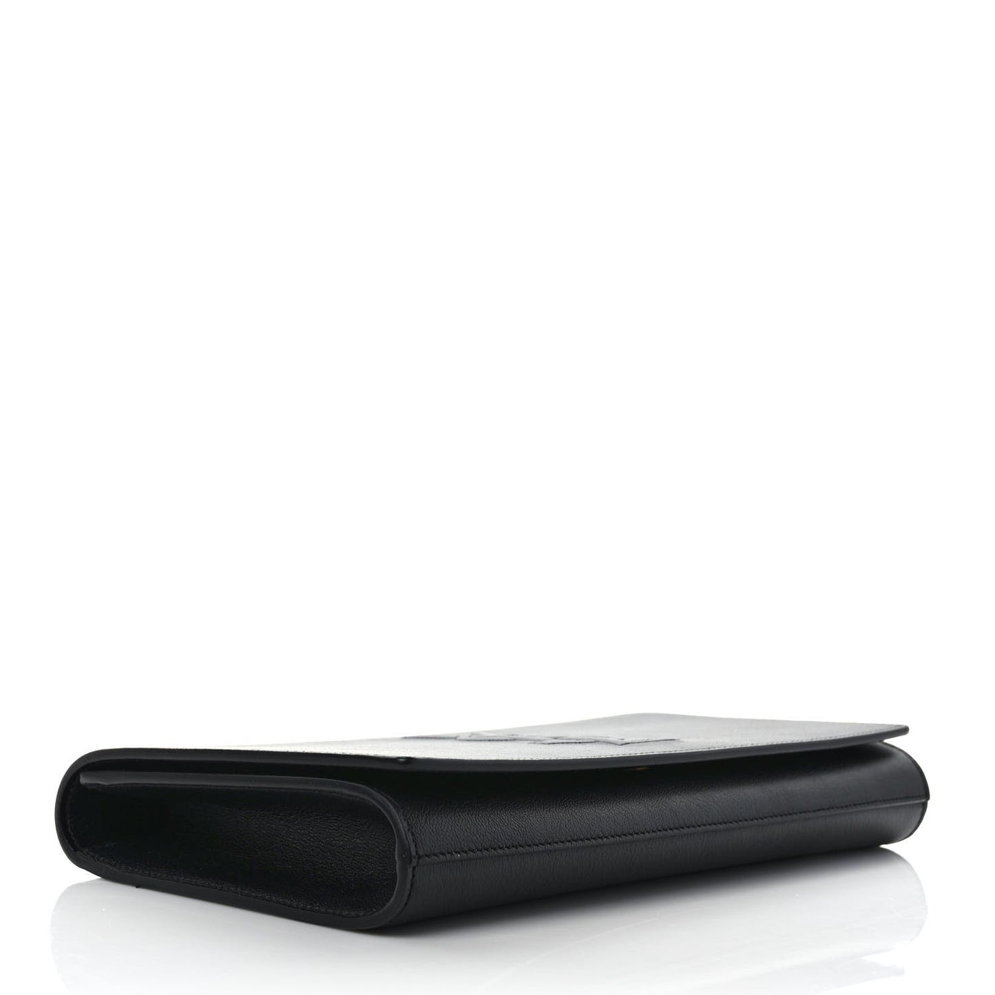 Calfskin Monogram Large Belle De Jour Clutch Black