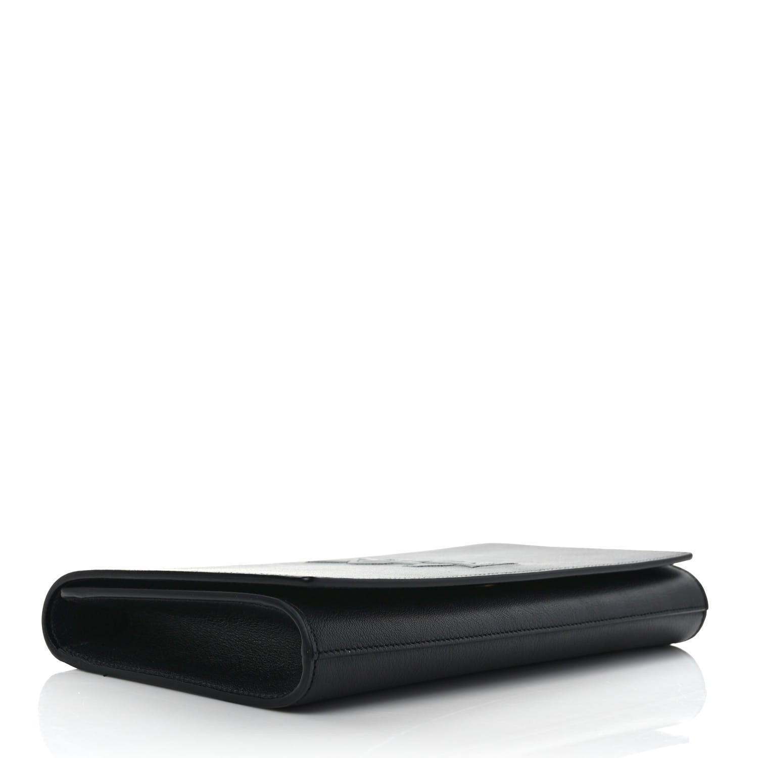 Saint Laurent Calfskin Monogram Large Belle De Jour Clutch Black 4 of 7
