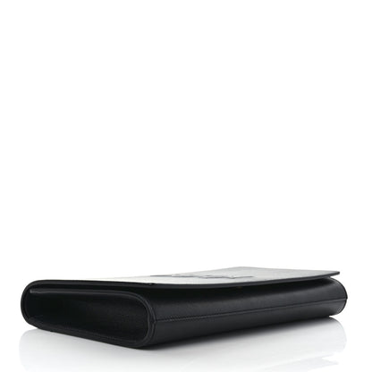 Saint Laurent Calfskin Monogram Large Belle De Jour Clutch Black 4 of 7