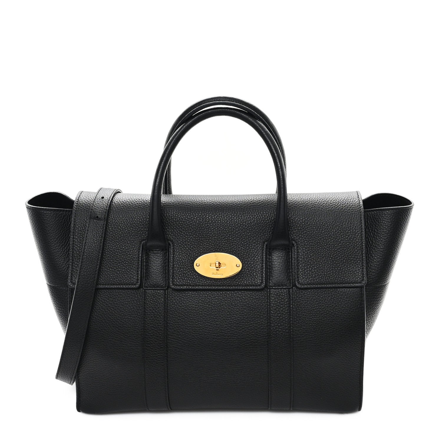 Mulberry Classic Grain Medium New Bayswater Black 1 of 9
