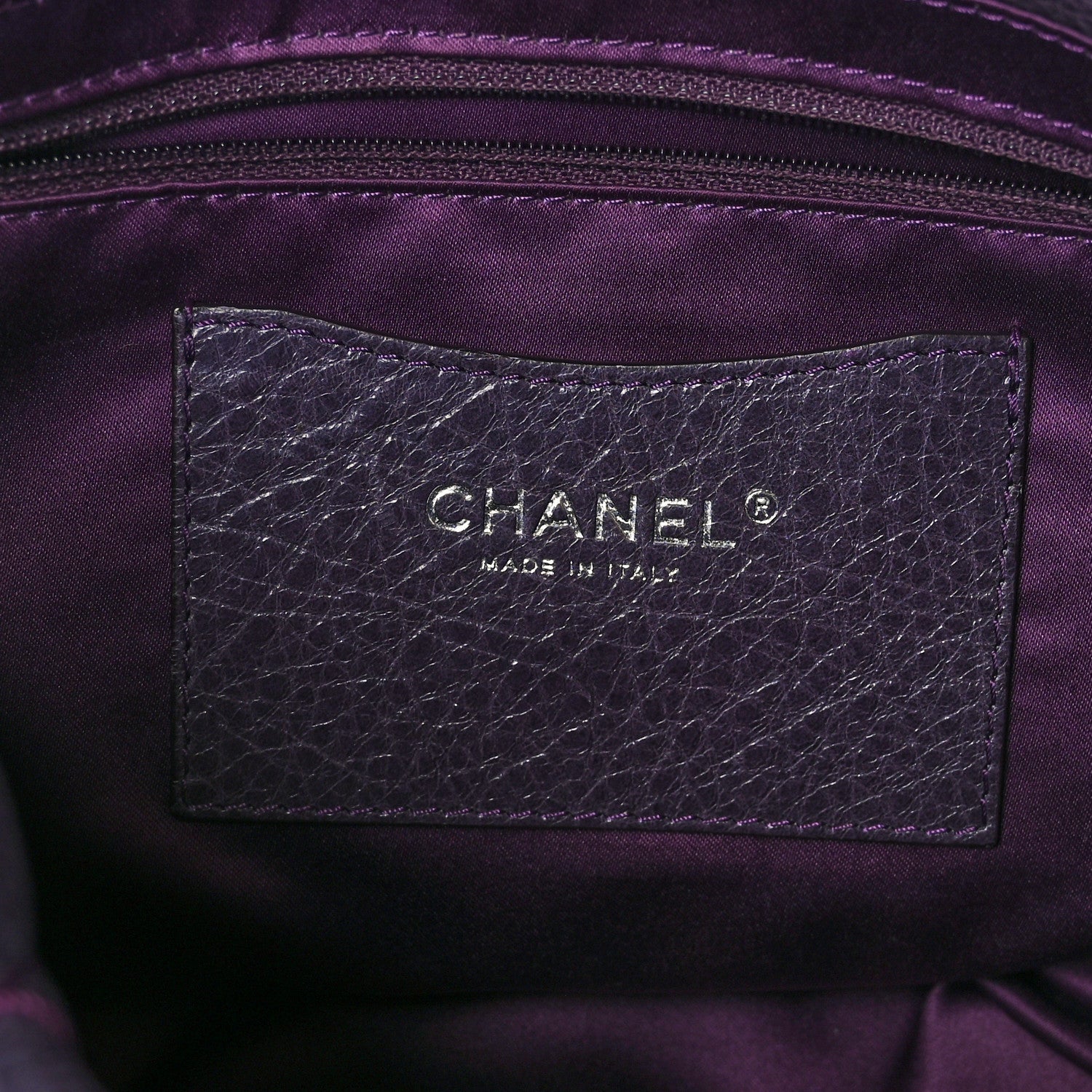 Chanel Glazed Calfskin Stitched On The Road Flap Purple 6 of 9
