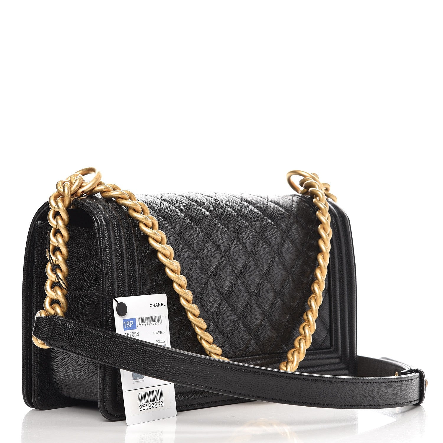 Chanel Caviar Quilted Medium Boy Flap Black 3 of 9