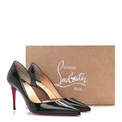 Christian Louboutin Patent Iriza 85 Pumps 38 Black 9 of 9