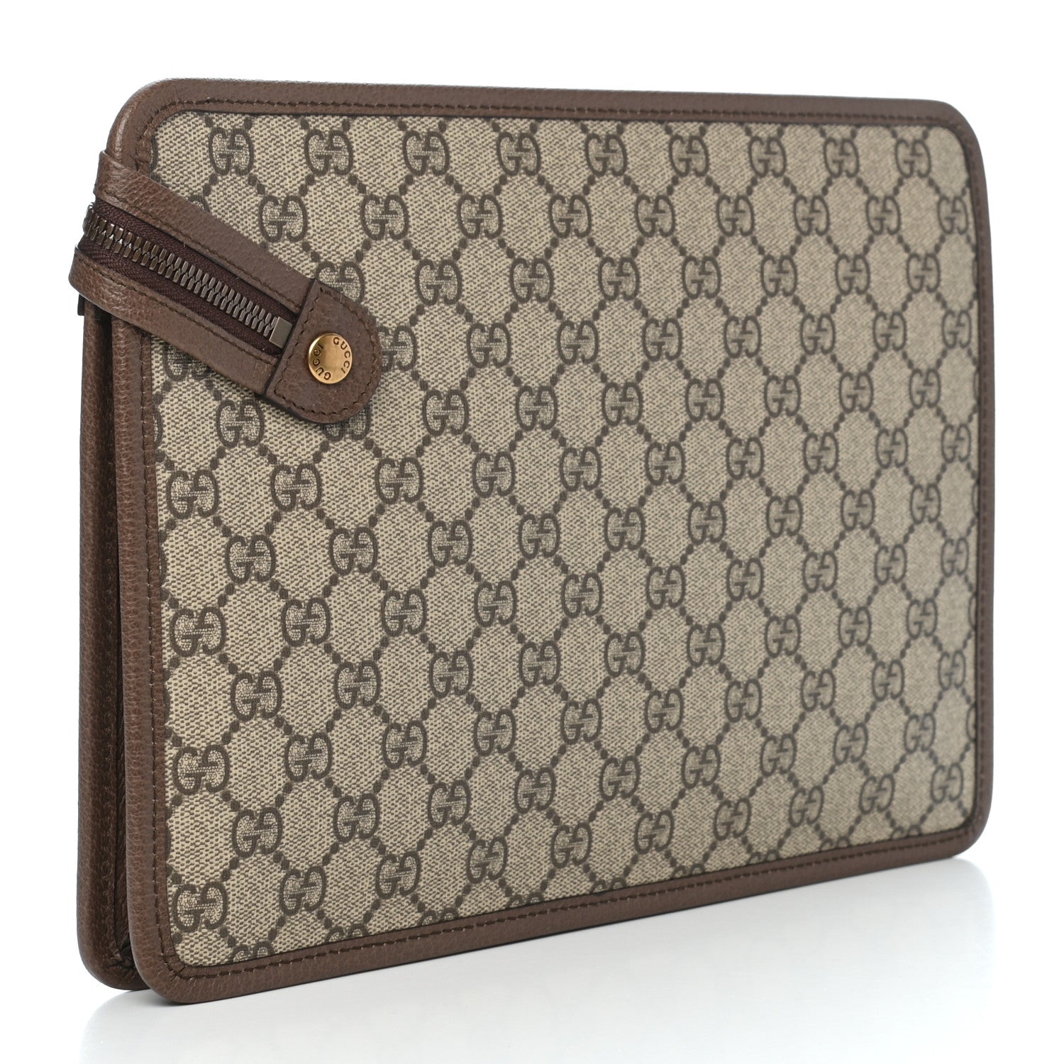 Gucci GG Supreme Monogram Web Small Ophidia Documents Holder Beige New Acero 3 of 7