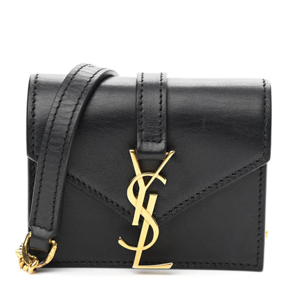 Saint Laurent Calfskin Monogram Mini Candy Crossbody Black 1 of 11