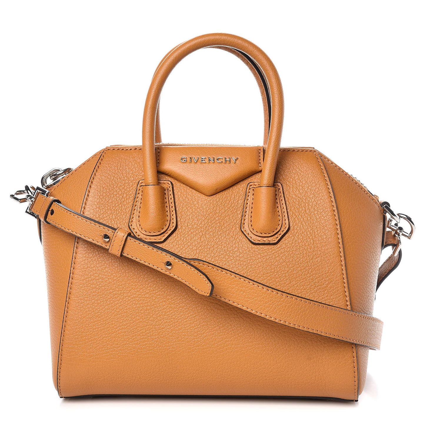 Sugar Goatskin Mini Antigona Amber