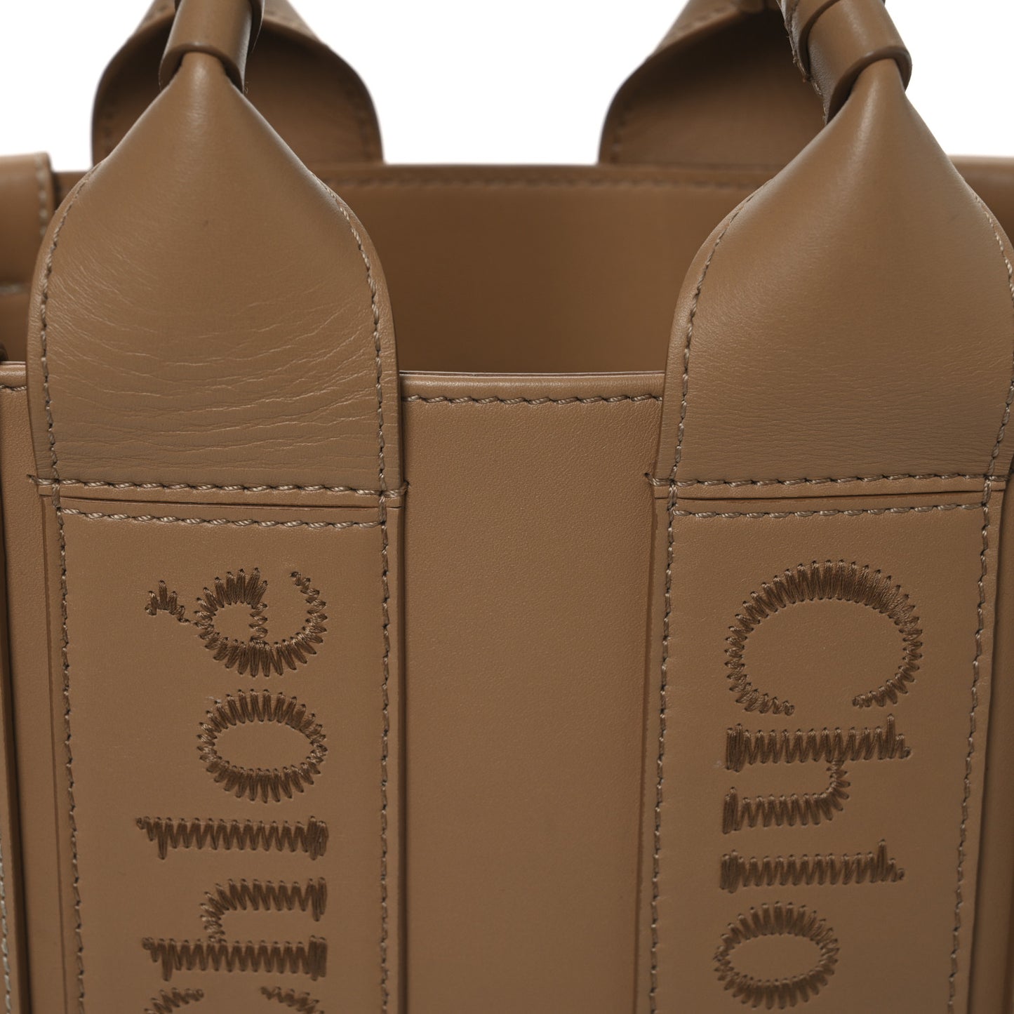 Calfskin Small Woody Tote Light Tan
