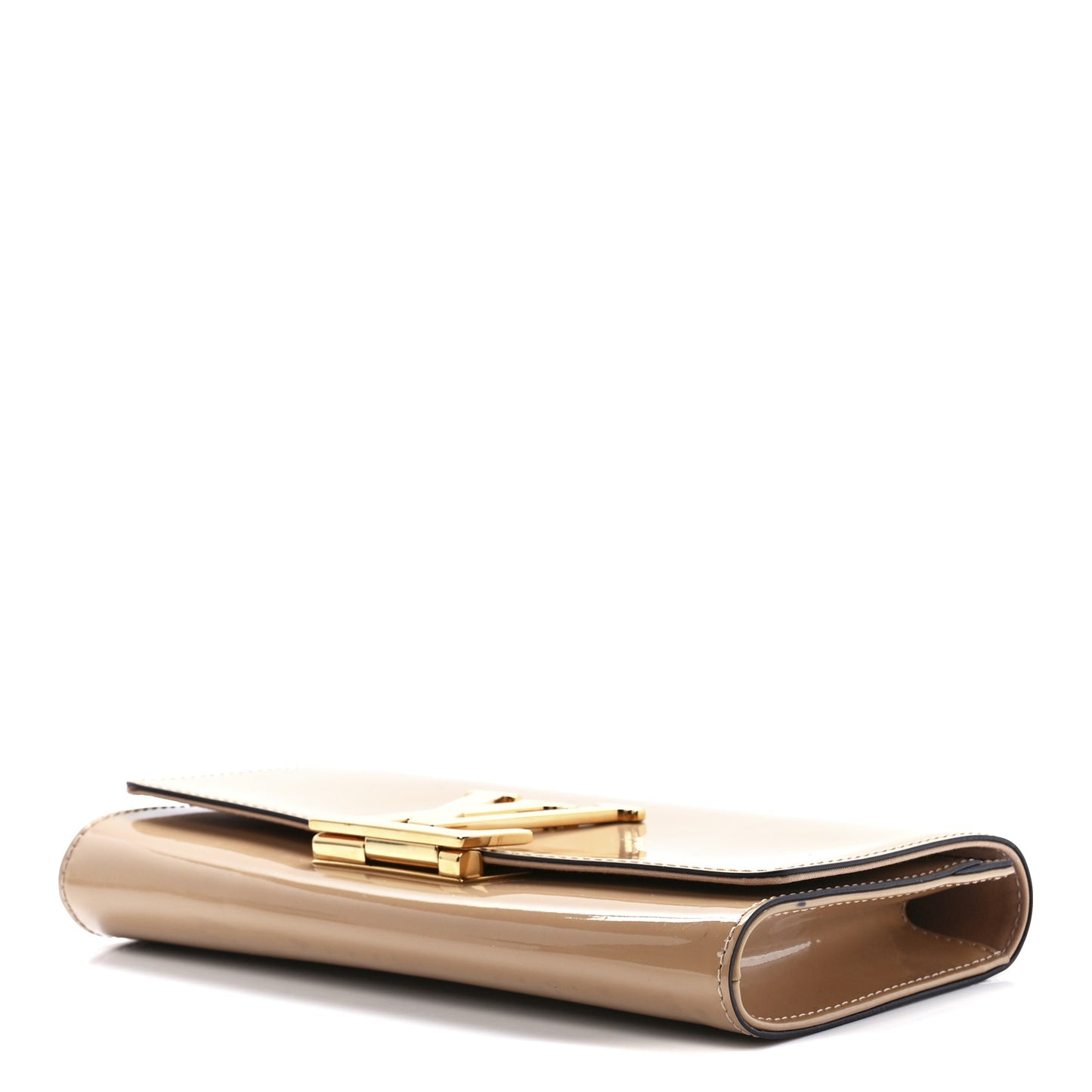 Patent Louise Clutch Nude