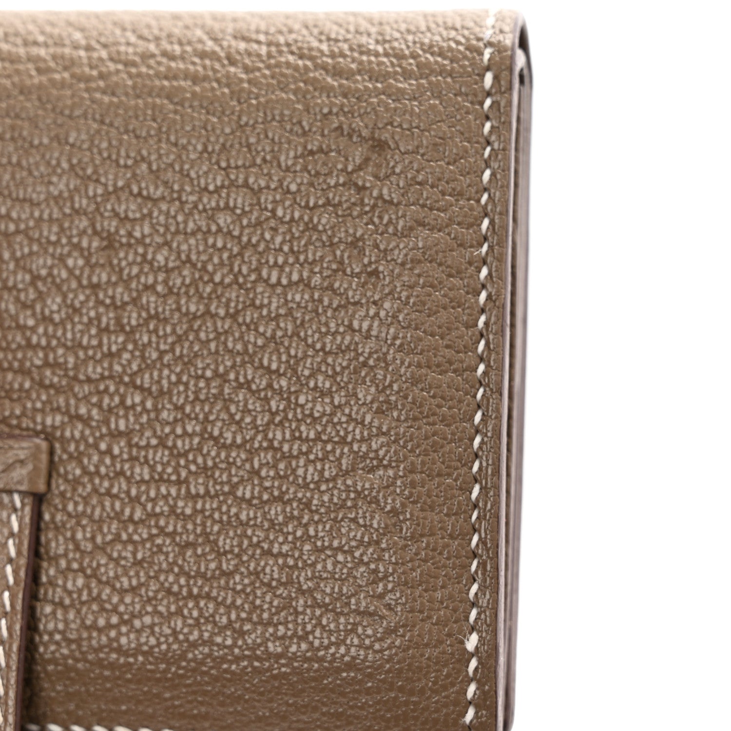 Hermes Chevre Mysore Mini Bearn Wallet Etoupe 9 of 10