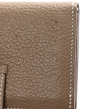 Hermes Chevre Mysore Mini Bearn Wallet Etoupe 9 of 10