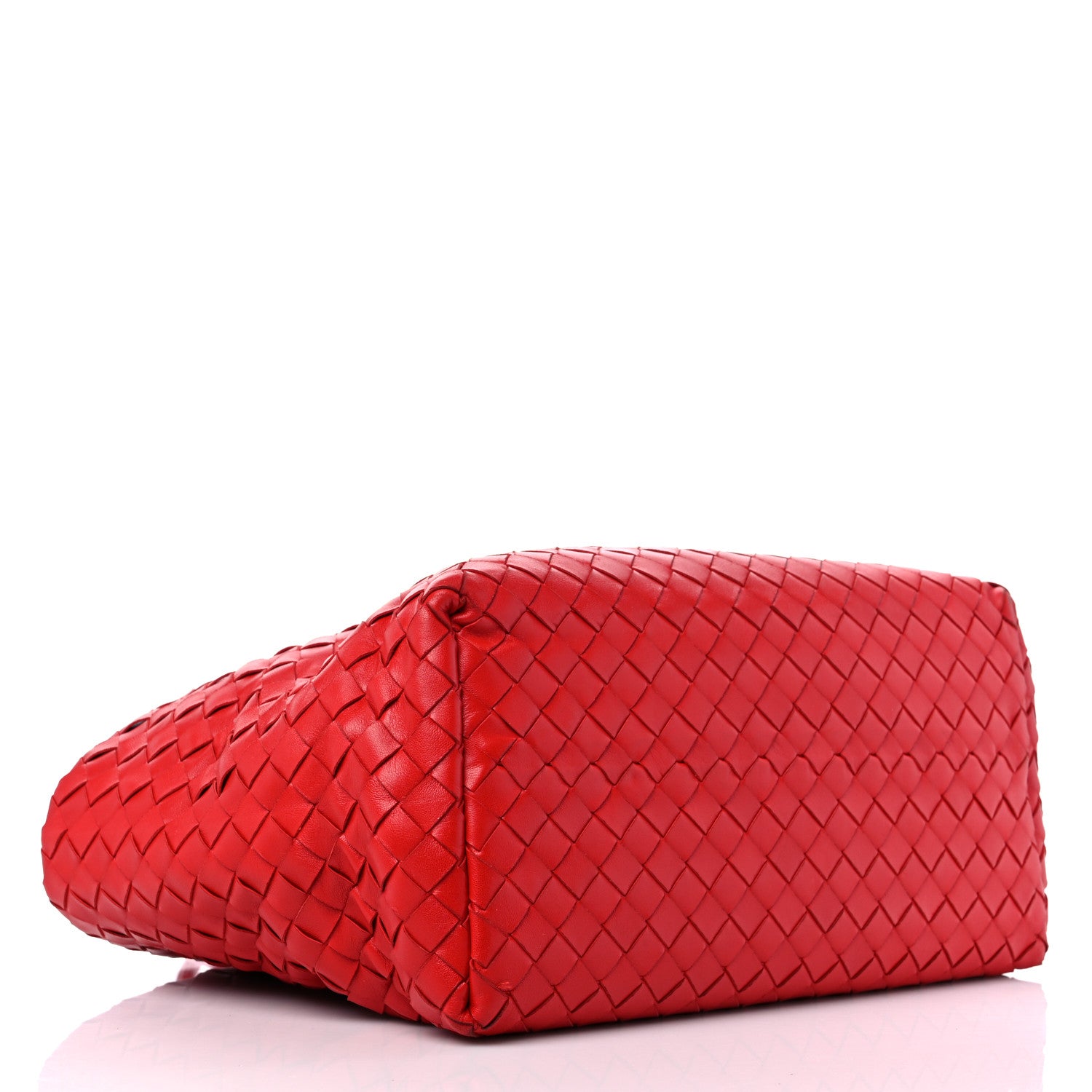Bottega Veneta Nappa Intrecciato Tote Bag Red 4 of 12