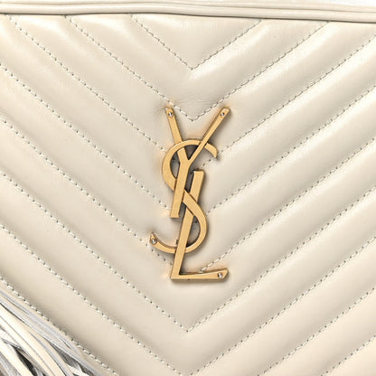 Saint Laurent Calfskin Matelasse Monogram Lou Camera Bag Crema Soft 8 of 10