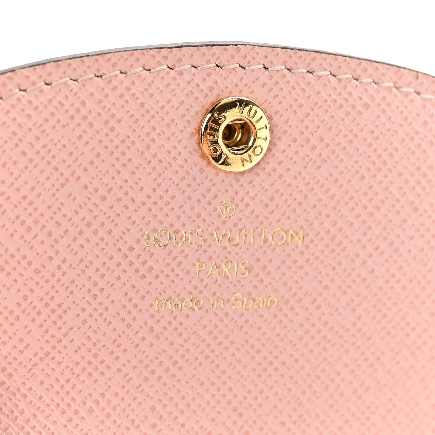 Damier Ebene Rosalie Coin Purse Rose Ballerine
