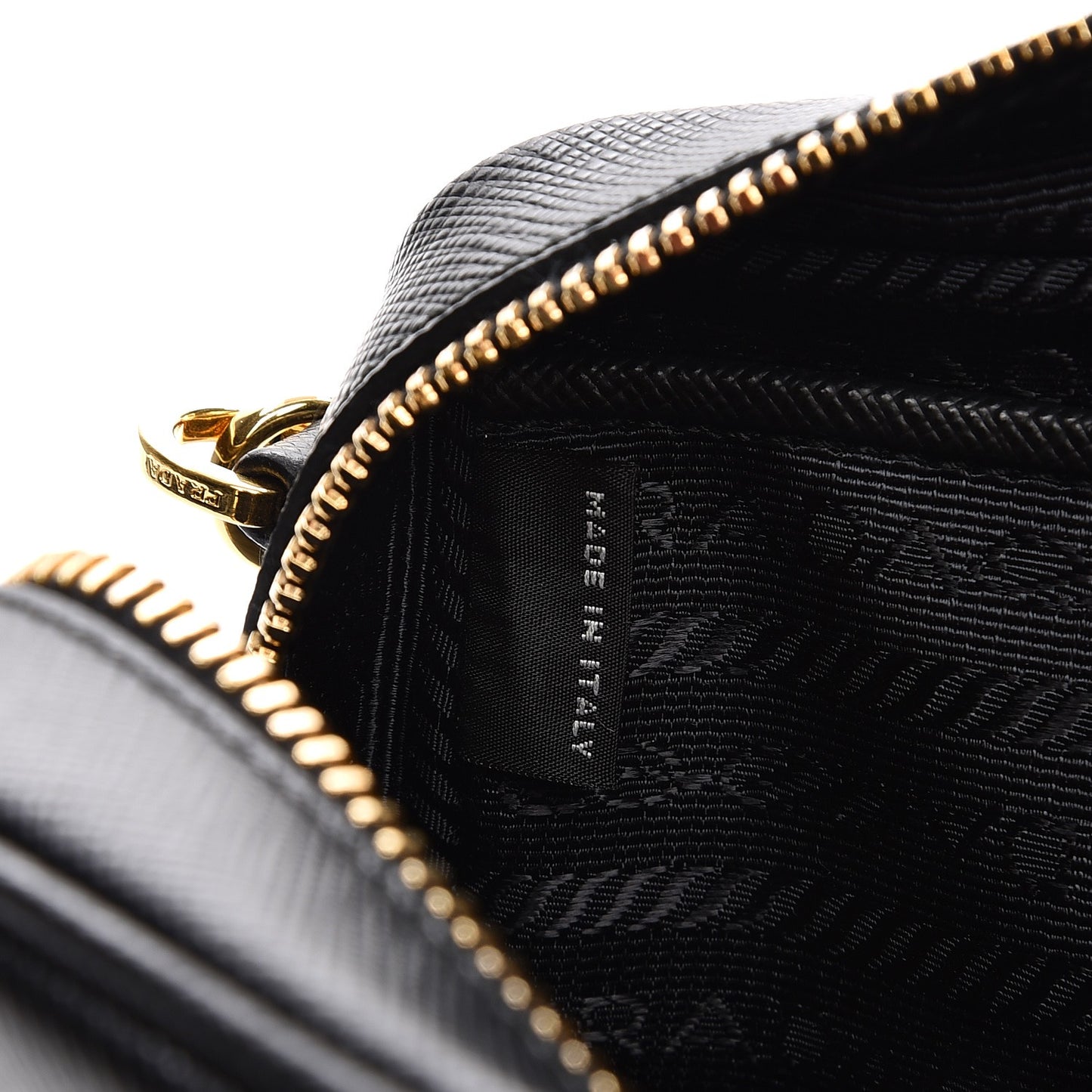Saffiano Mini Camera Crossbody Bag Nero Black