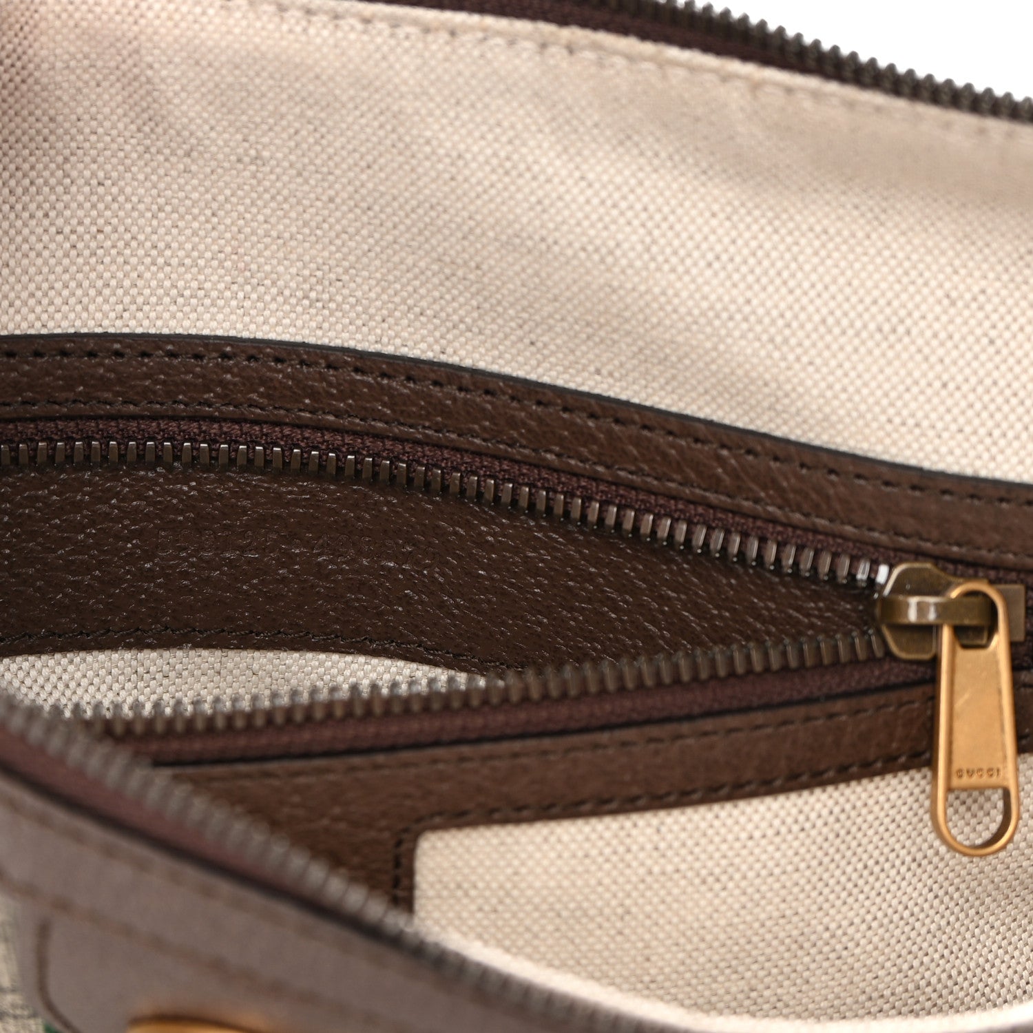 Gucci GG Supreme Monogram Web Small Ophidia Half Moon Hobo Brown 7 of 10