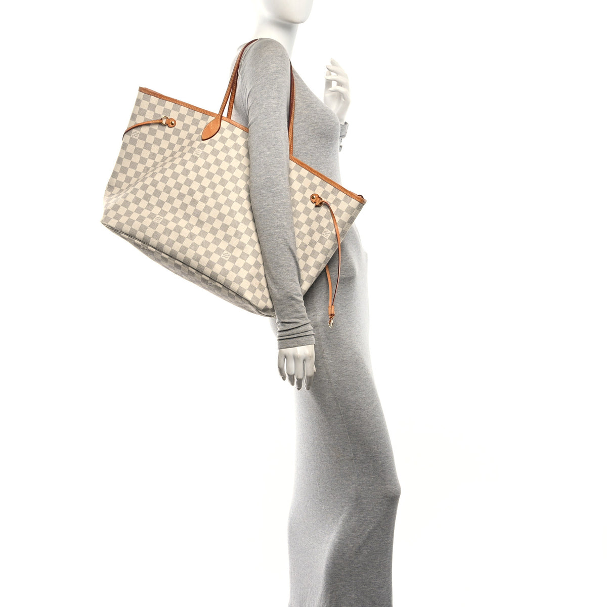 Louis Vuitton Damier Azur Neo Neverfull GM Rose Ballerine 2 of 13