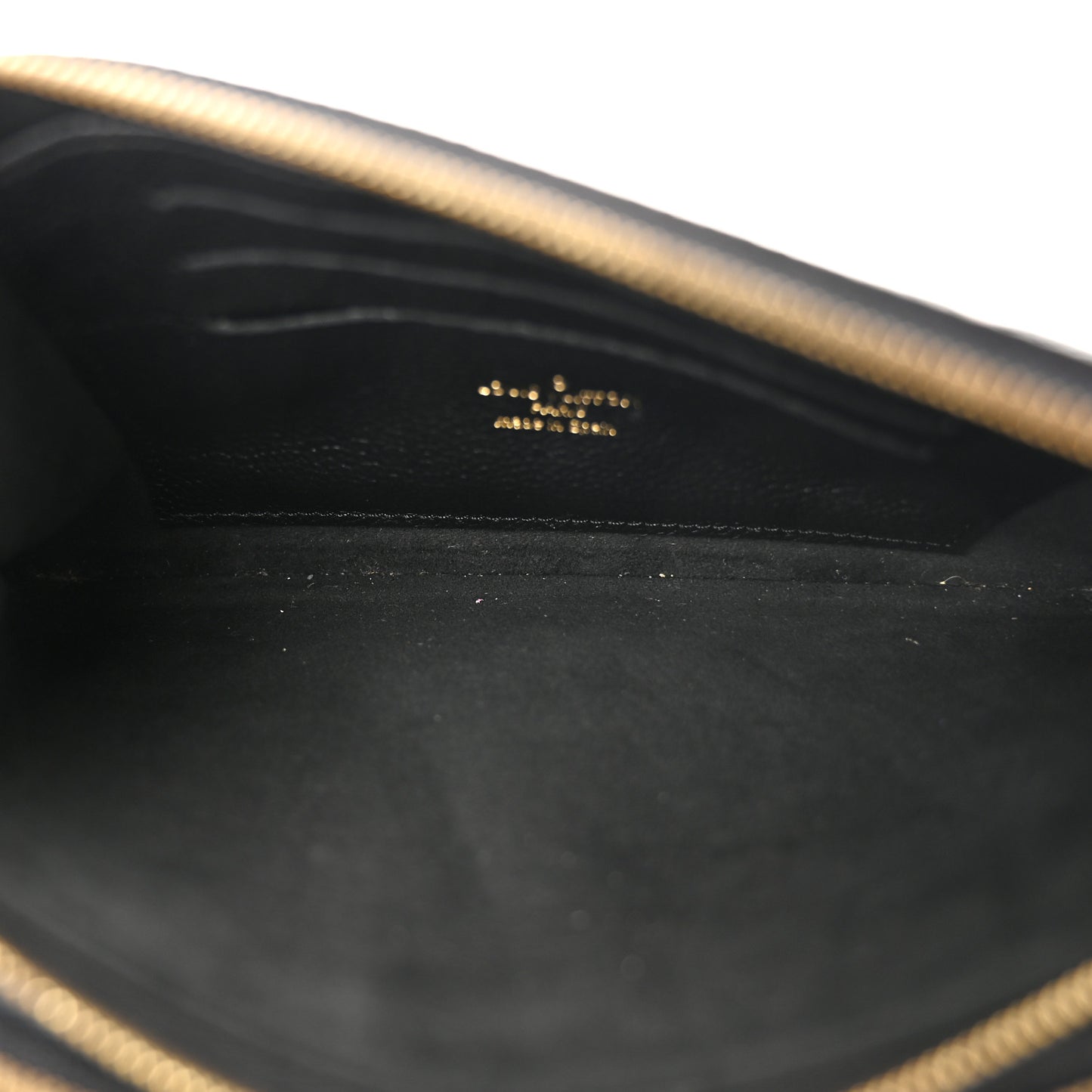 Empreinte Monogram Giant Double Zip Pochette Black Cream