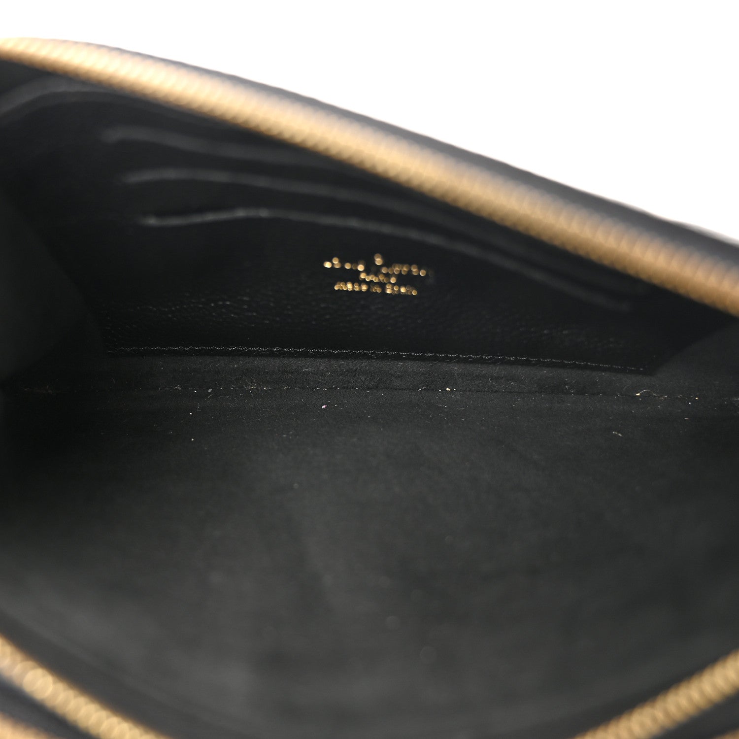 Louis Vuitton Empreinte Monogram Giant Double Zip Pochette Black Cream 5 of 11