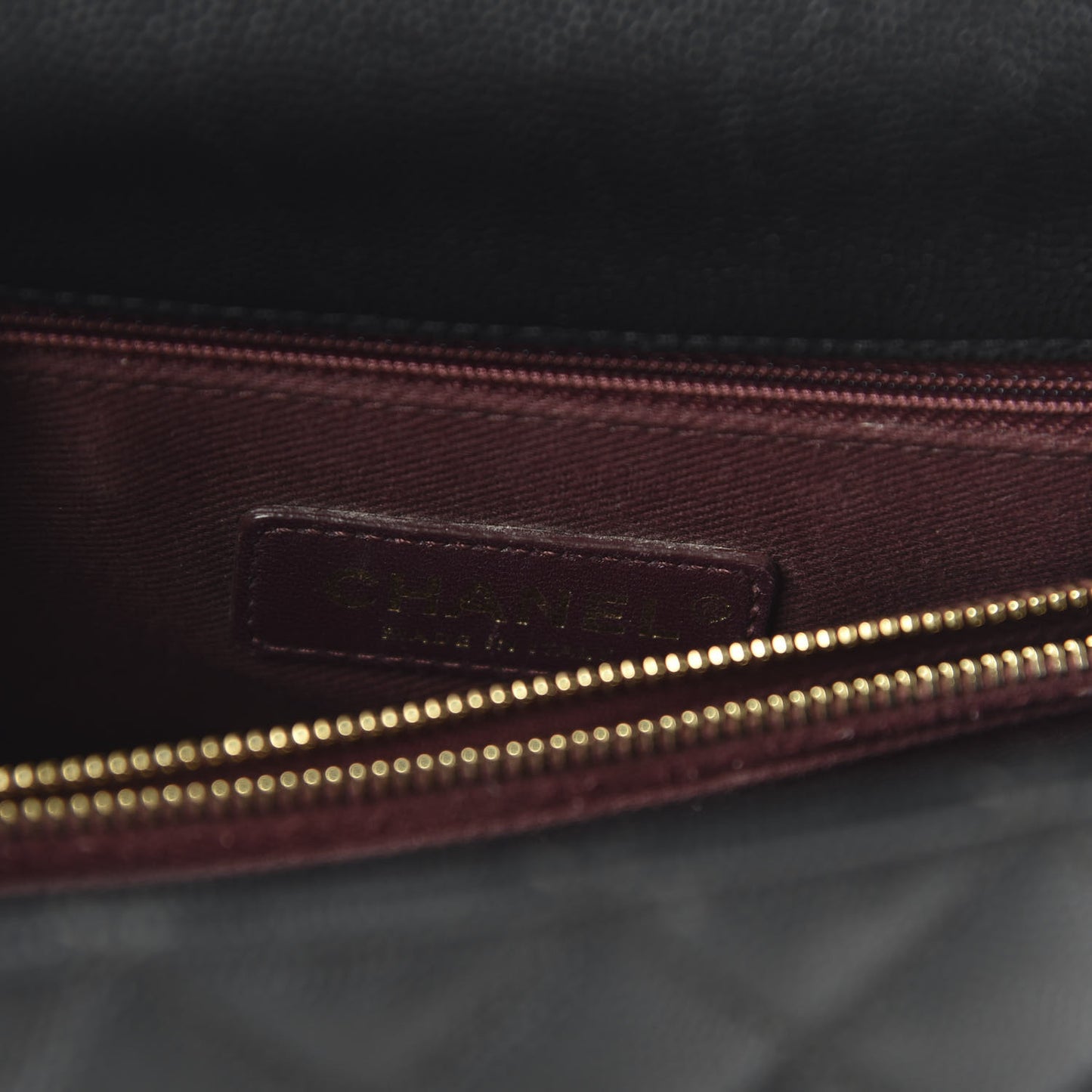 Caviar Quilted Small Coco Handle Flap Black