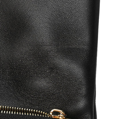 Louis Vuitton Lambskin Embossed Monogram Pochette Coussin Black 9 of 10