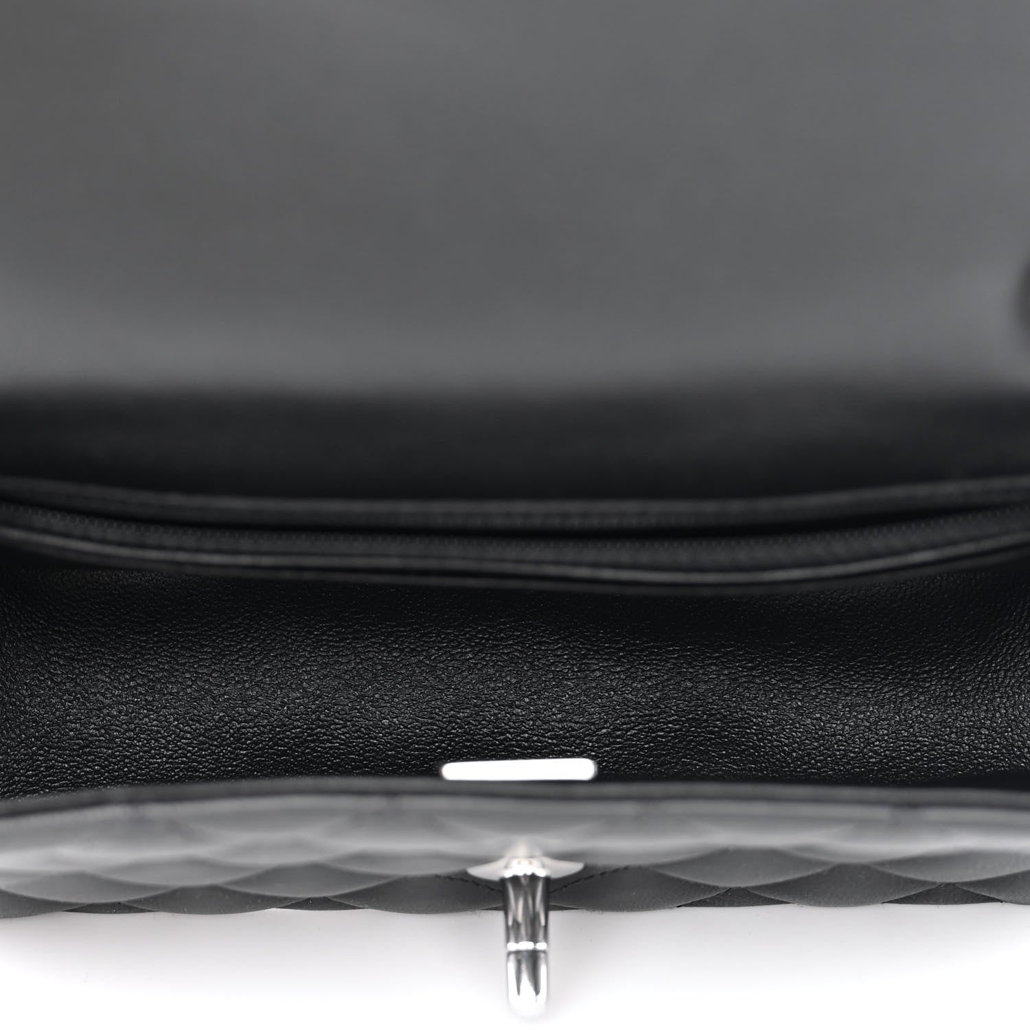 Chanel Lambskin Quilted Mini Rectangular Flap Black 5 of 10