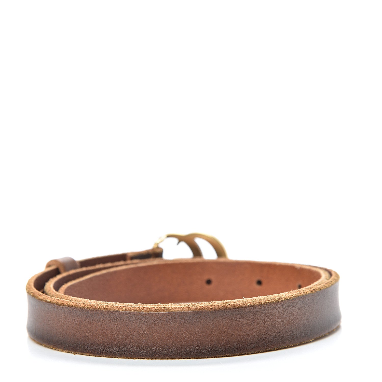 Gucci Faded Calfskin Double G 20mm Belt 70 28 Cuir 2 of 8