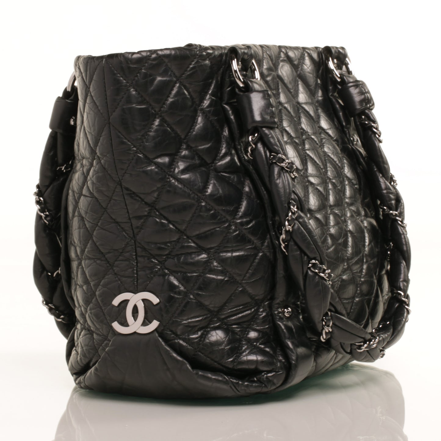 Ligne Large Square Tote Black