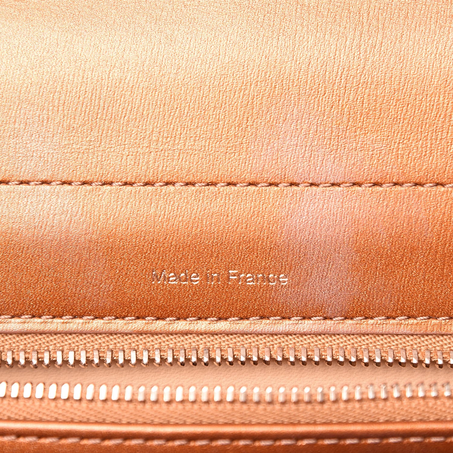 Delvaux Metallic Calfskin MM Brillant Satchel Bronze 7 of 7