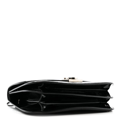 Salvatore Ferragamo Patent Jody Shoulder Bag Black 4 of 12