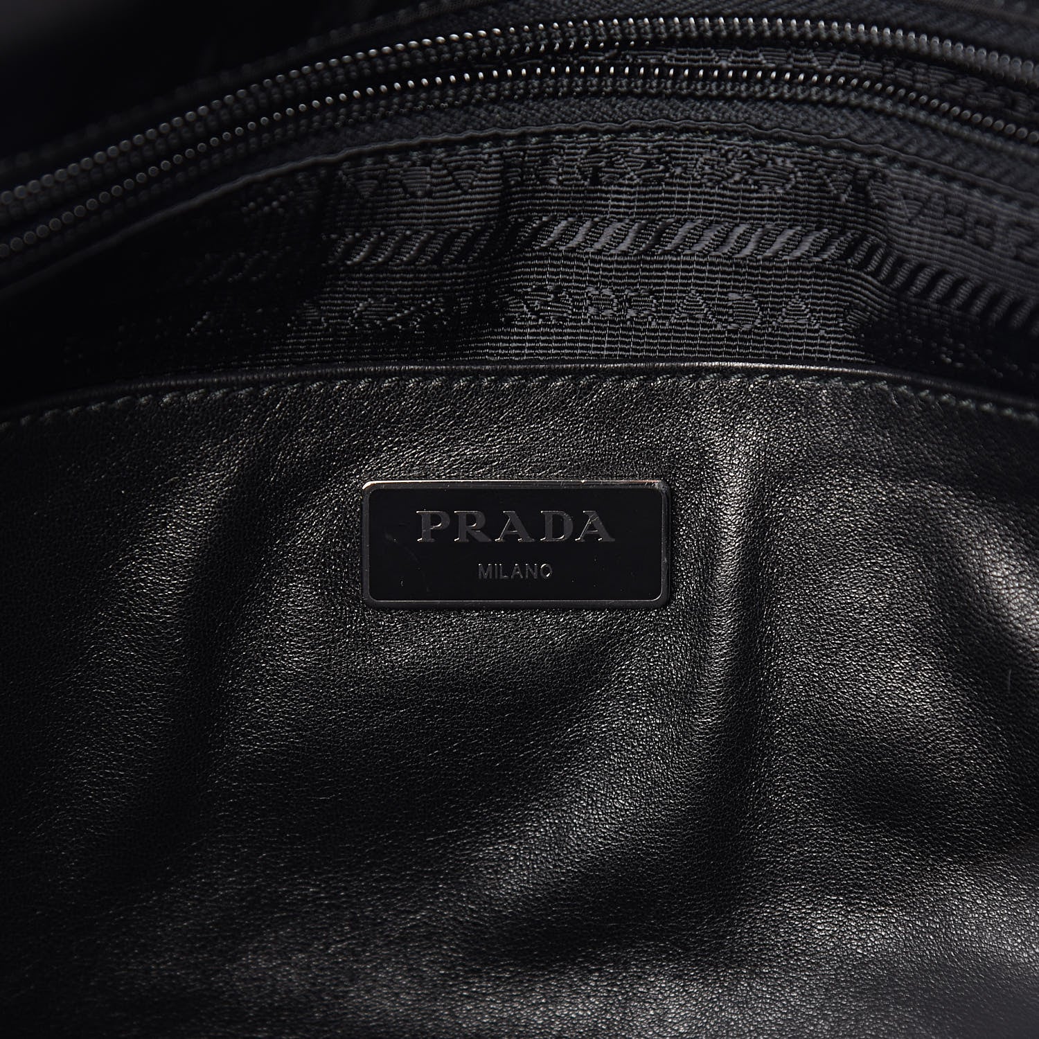 Prada Tessuto Nylon Tassel Duffel Bag Black 7 of 12