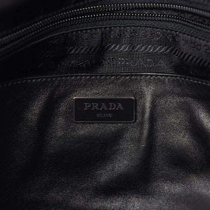 Prada Tessuto Nylon Tassel Duffel Bag Black 7 of 12