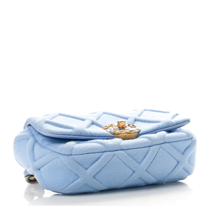 Chanel Jersey Quilted Chanel 19 Waist Bag Light Blue 4 of 9