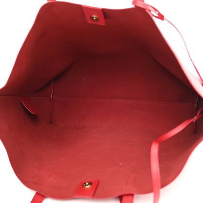 Saint Laurent Calfskin Large Shopping Tote Rouge Eros 5 of 16