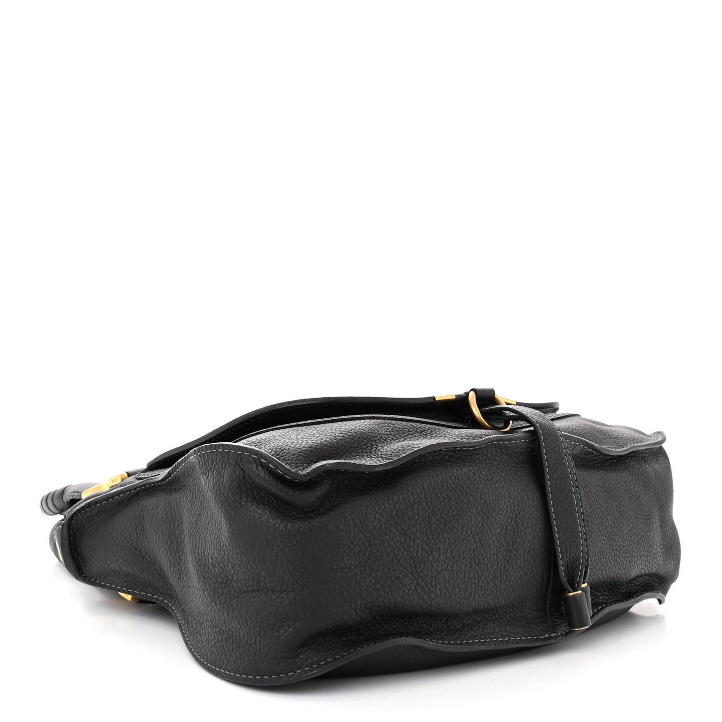 Calfskin Medium Marcie Satchel Black