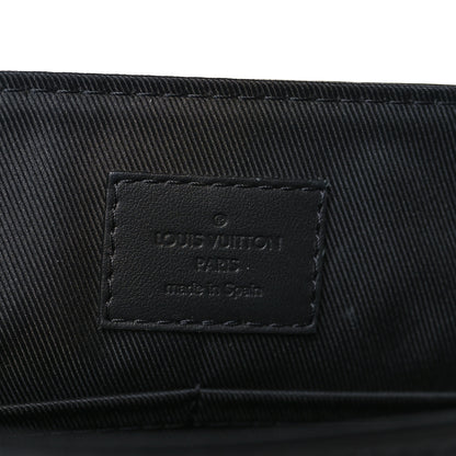 Louis Vuitton Calfskin Aerogram Messenger Black 6 of 8