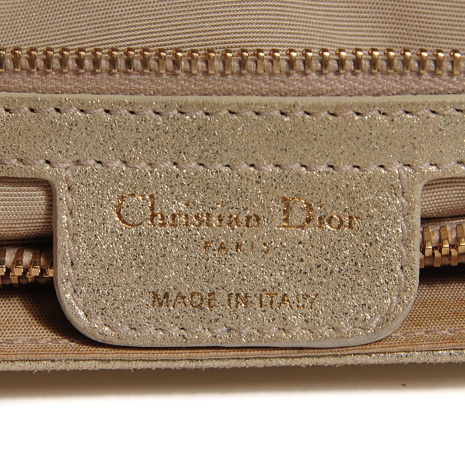 Christian Dior Metallic Lambskin Cannage Rendezvous Small Flap Champagne 7 of 8