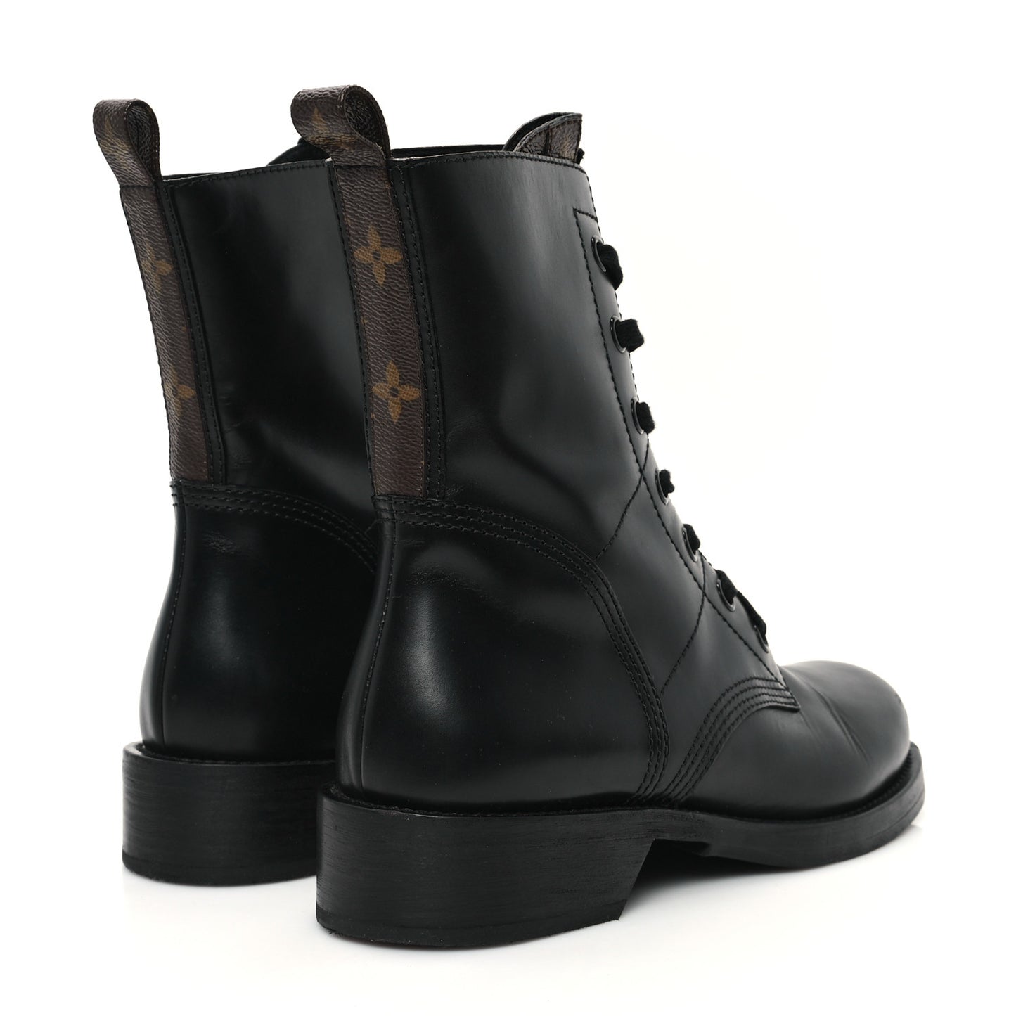Calfskin Monogram Metropolis Flat Ranger Boots 40 Black