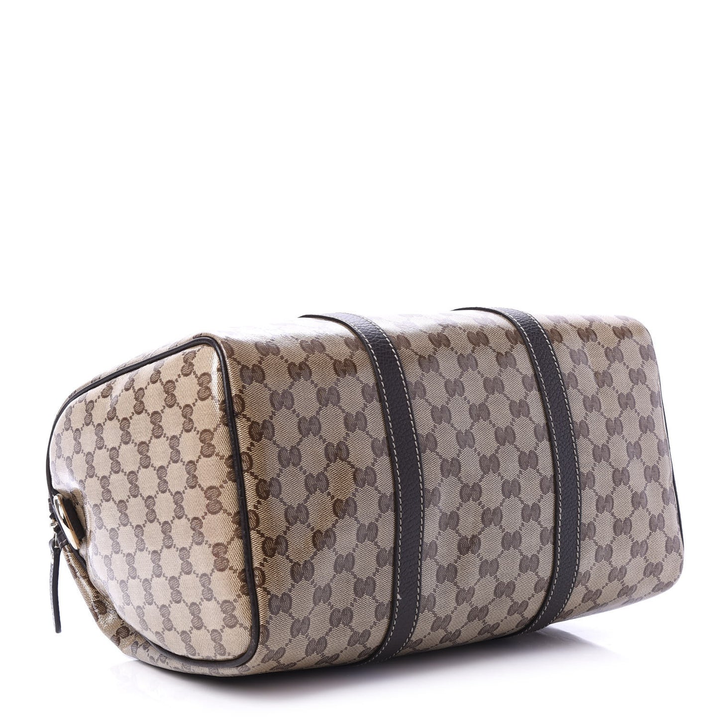 Crystal Monogram Medium Joy Boston Dark Brown