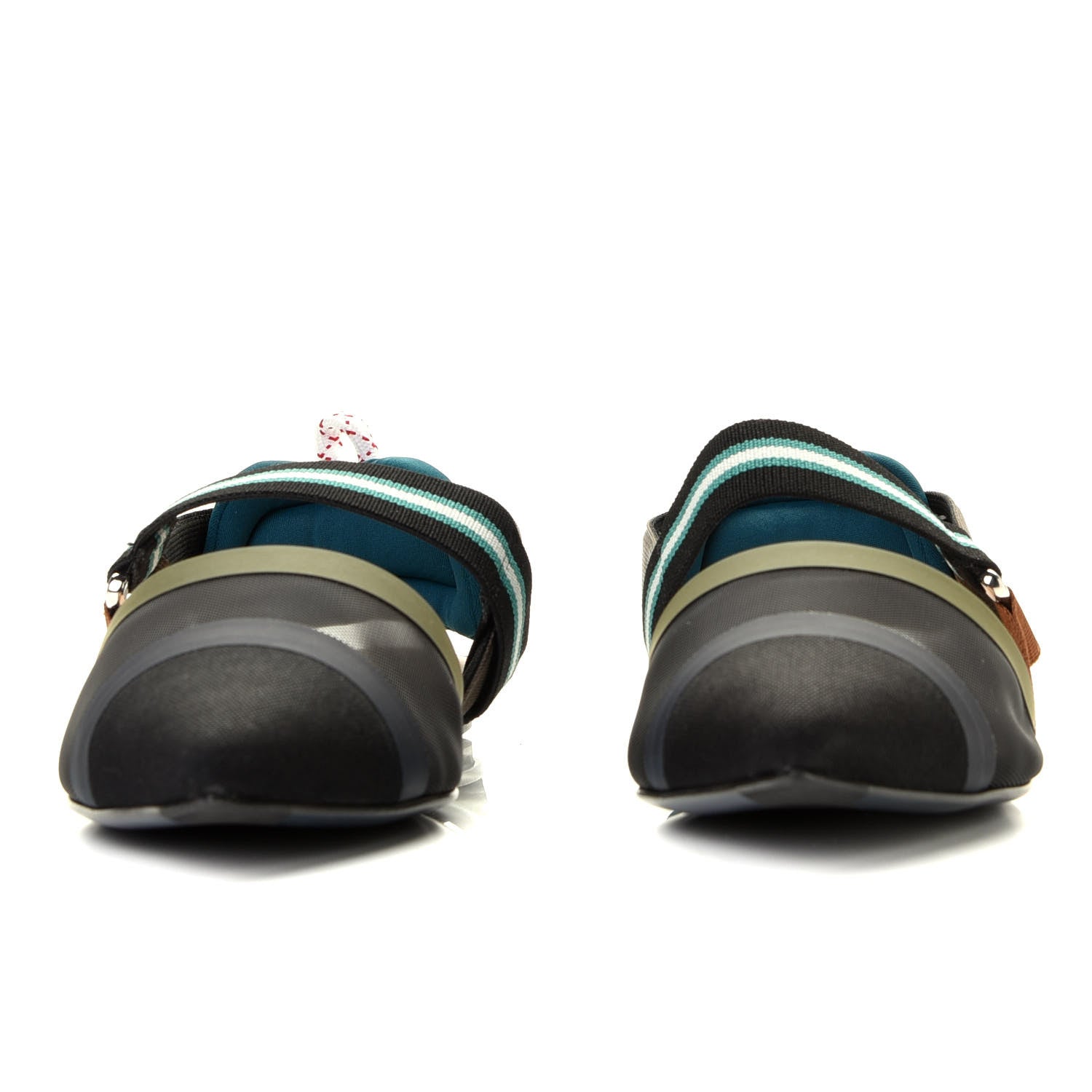 Fendi Technical Mesh Colibri Slingback Ballerina Flats 39 Green Multicolor 8 of 15