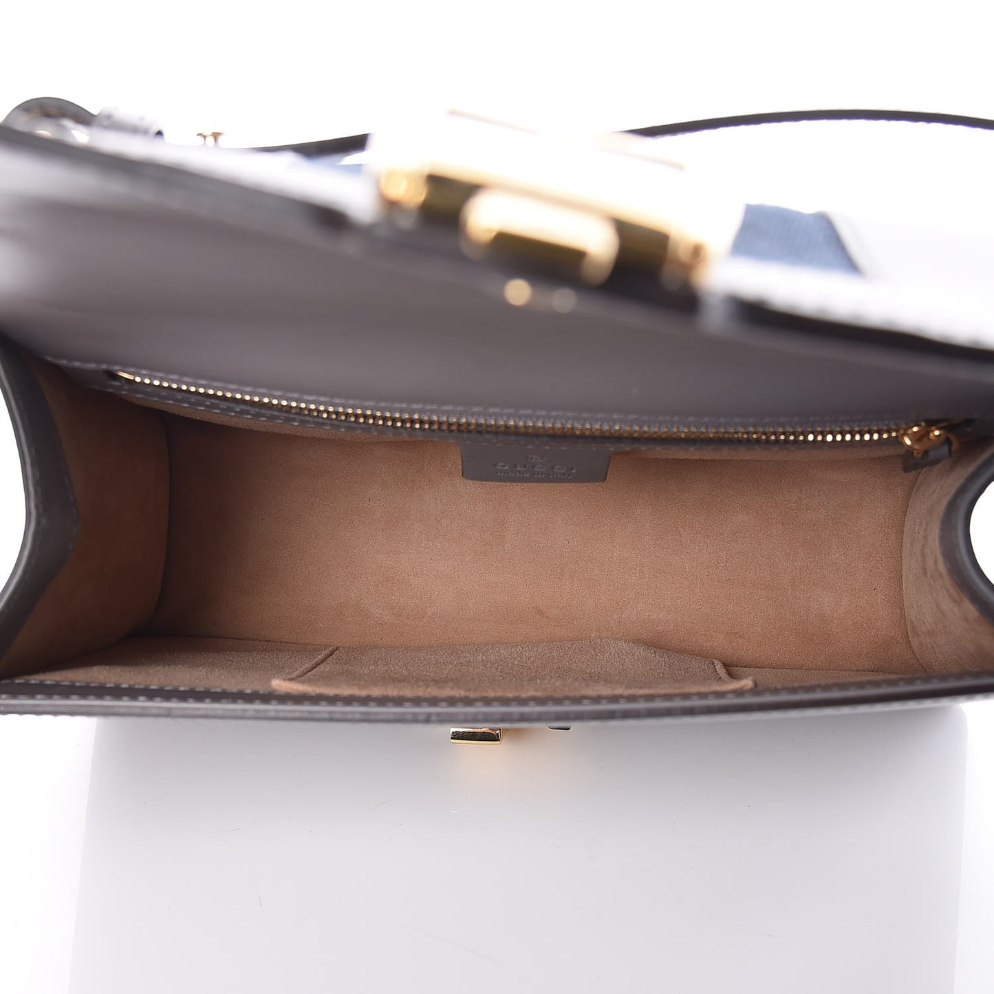 Calfskin Small Sylvie Shoulder Bag Deep Grey