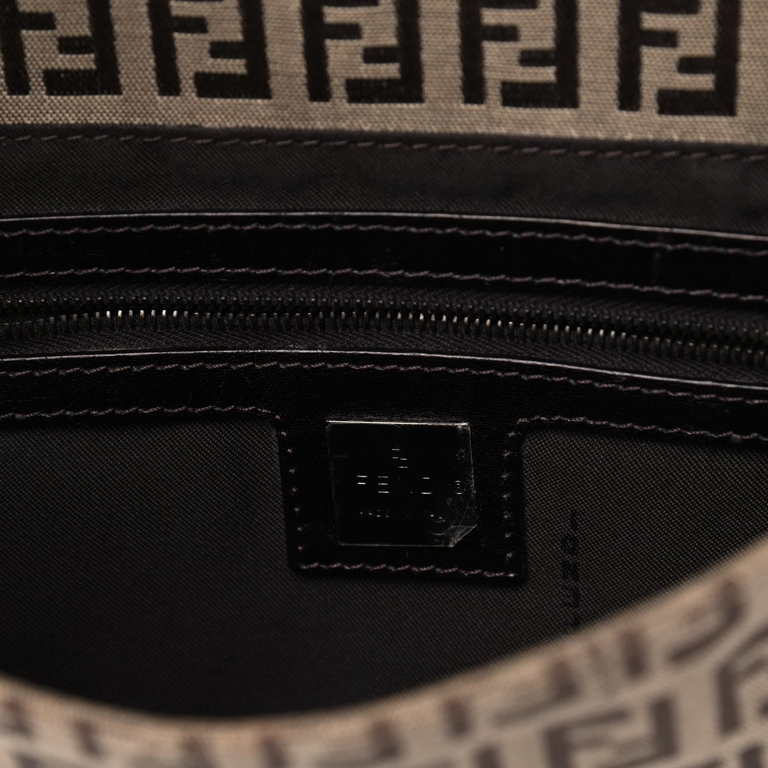 Fendi Zucchino Baguette Dark Brown 5 of 7