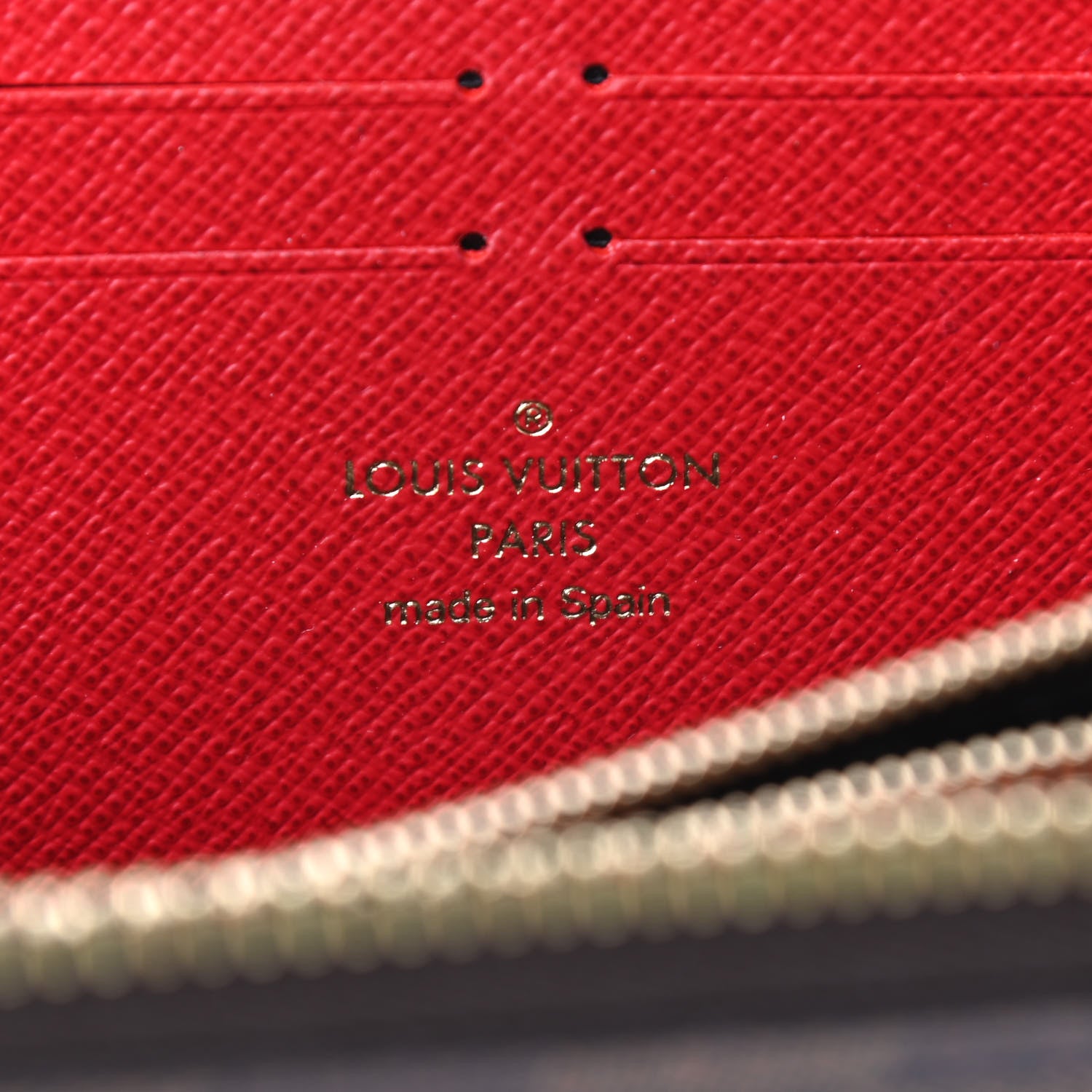 Louis Vuitton Damier Ebene Clemence Wallet Cherry 6 of 7